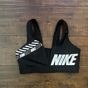 Nike Women's Black and White Sport Bra